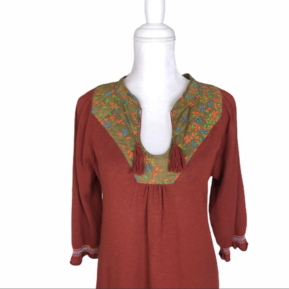 FreePeople wool maroon/rust sweater-dress